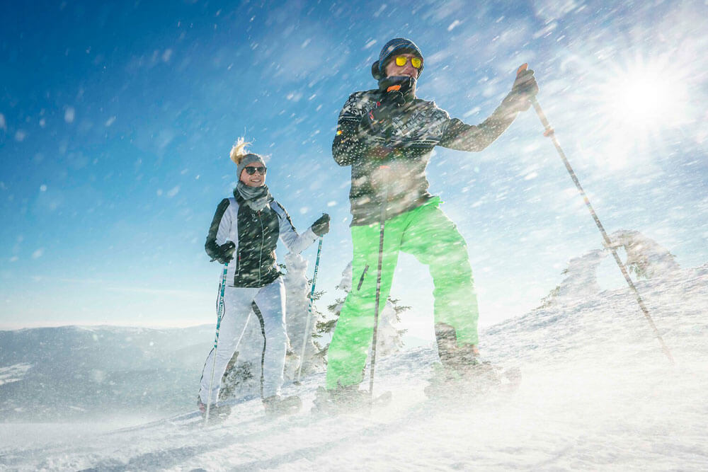 Schneeschuhwanderer-